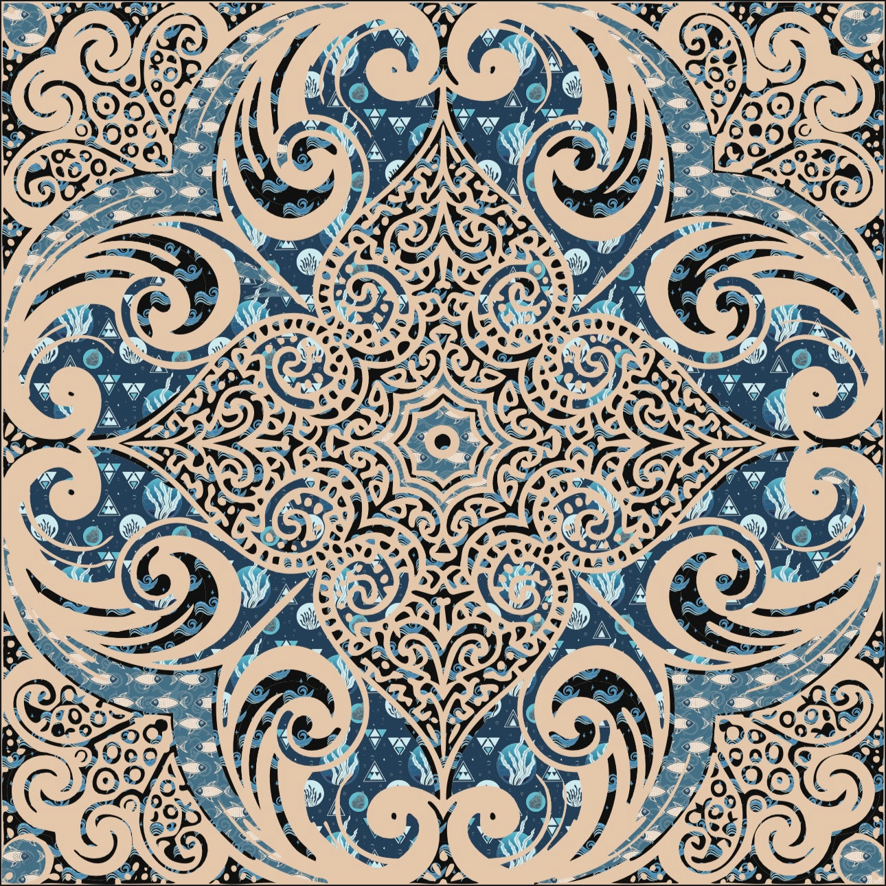 Water Element 90 Square